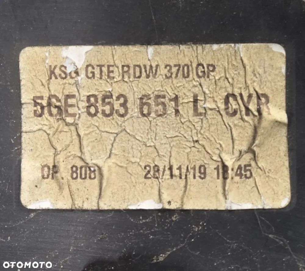 Grill Atrapa Chłodnicy Volkswagen Golf VII 5GE Lift 5GE853651L - 5