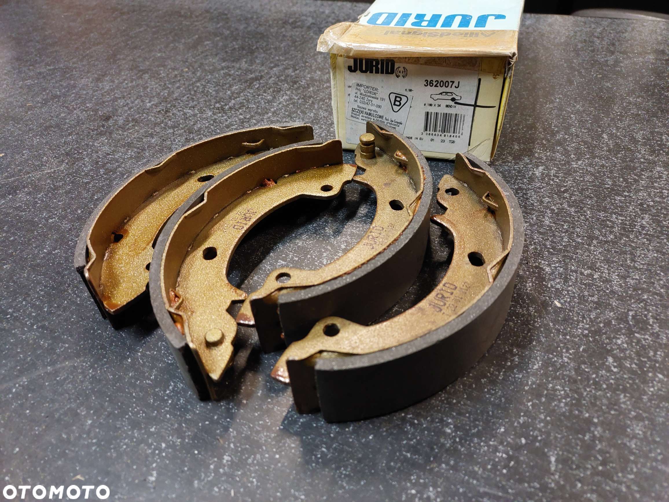 SZCZĘKI HAM 180x34 HYUNDAI PONY, S; MITSUBISHI COLT II, COLT III, LANCER III, LANCER IV 1.2-1.8D 11.83-05.96 - 1