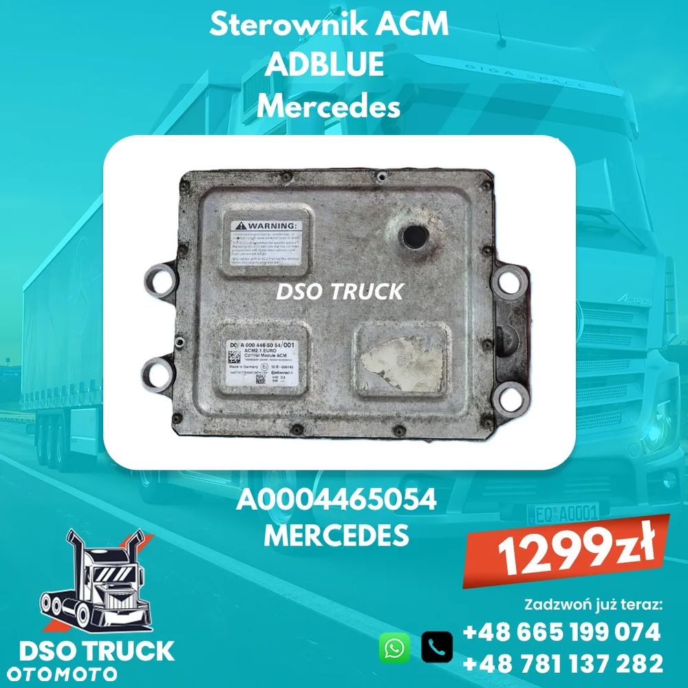A0004465054 A0014462554 Sterownik ACM adblue Mercedes MP ACTROS AXOR ATEGO - 1