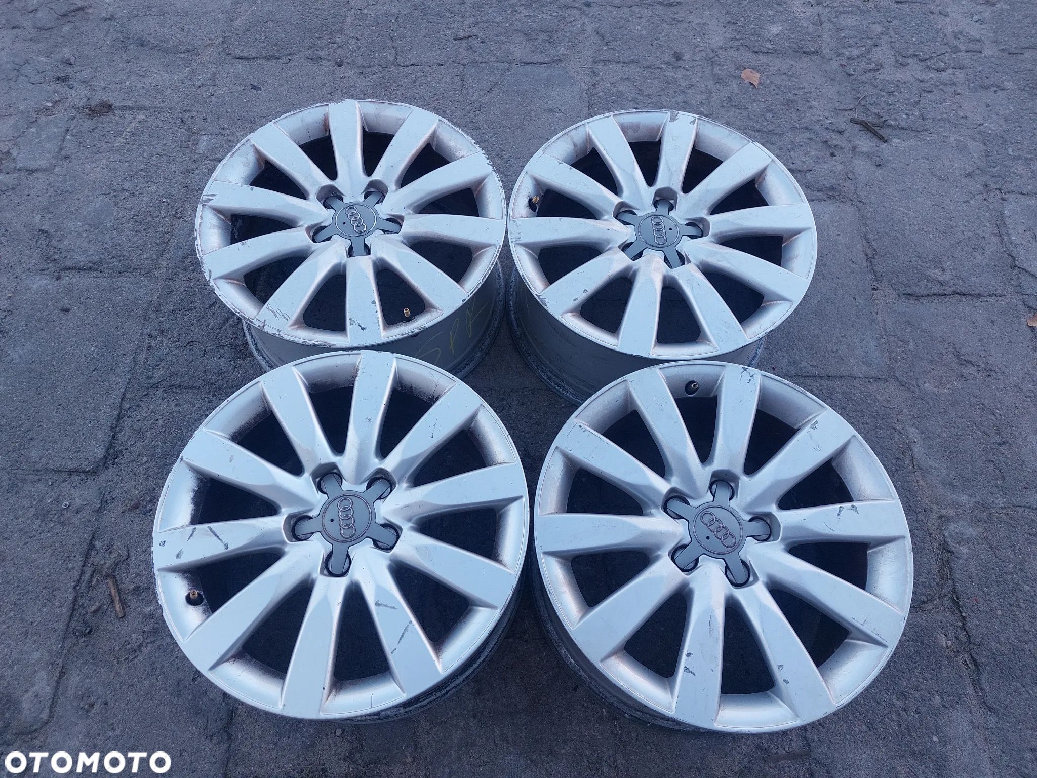 AUDI A4 B8 FELGI ALUMINIOWE R17 8J ET47 5X112 ORYGINAŁ PROSTE! 8K0601025C - 1