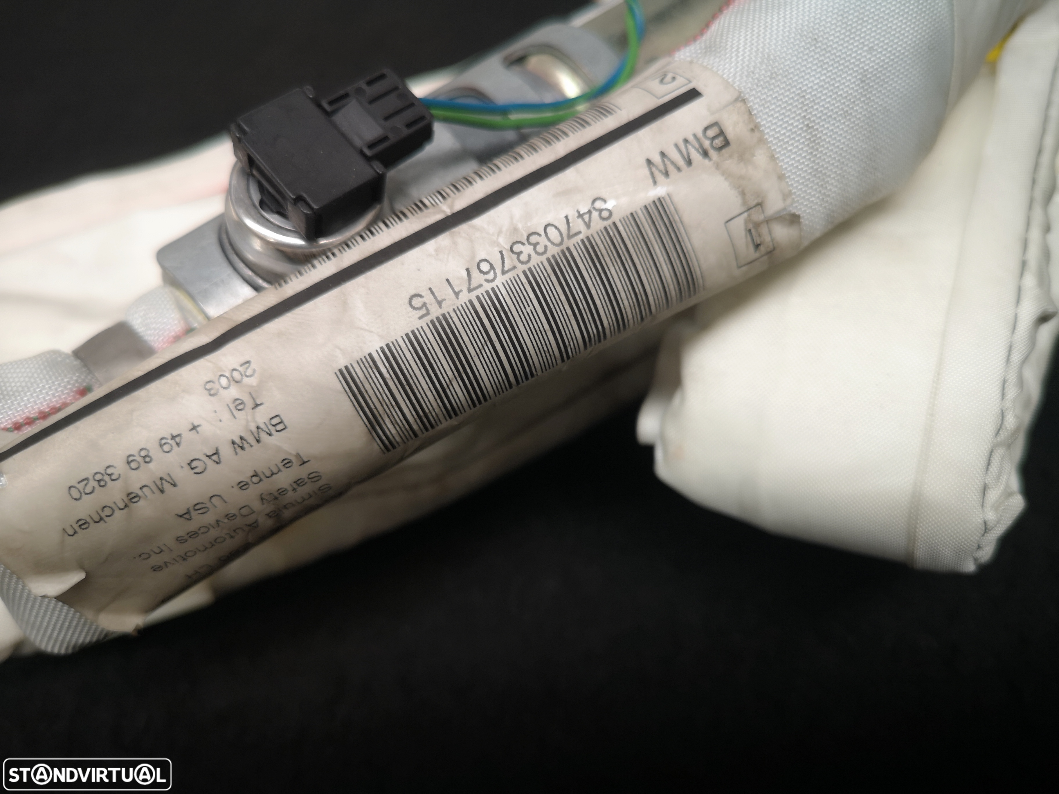 Airbag cortina originais esquerda BMW5 e60 2003-2009 - 4