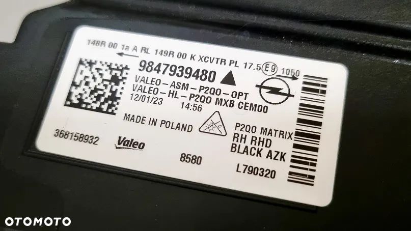 REFLEKTOR PRAWY FULL LED VAUXHALL OPEL MOKKA MATRIX - 4