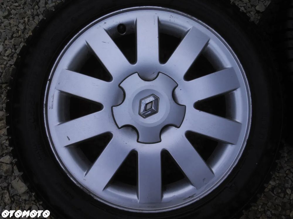 RENAULT 4X KOŁA ALUFELGI R16 6.5J ET50 5x108 ORYGINALNE FELGI ALUMINIOWE + OPONY ZIMOWE 55/205/R16 7MM KOMPLET KÓŁ ESPACE IV - 3