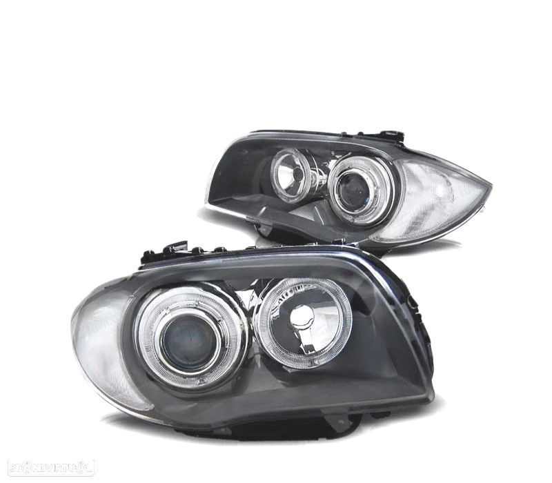 FARÓIS BMW E81 E87 E82 E88 04-11 ANGEL EYES LED - 2