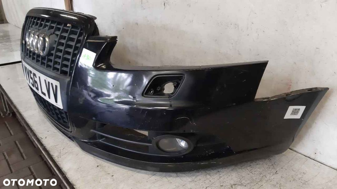 * ZDERZAK PRZÓD PRZEDNI AUDI A6 C6 S LINE S6 C6 SPRYSKIWACZE LAMP XENON HALOGENY LZ9Y CZARNY - 2
