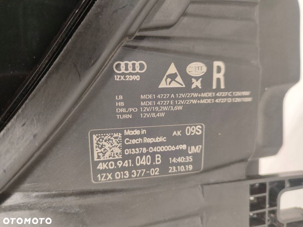 audi a6 c8 4k full led przód strona prawa 4k0941040b - 7