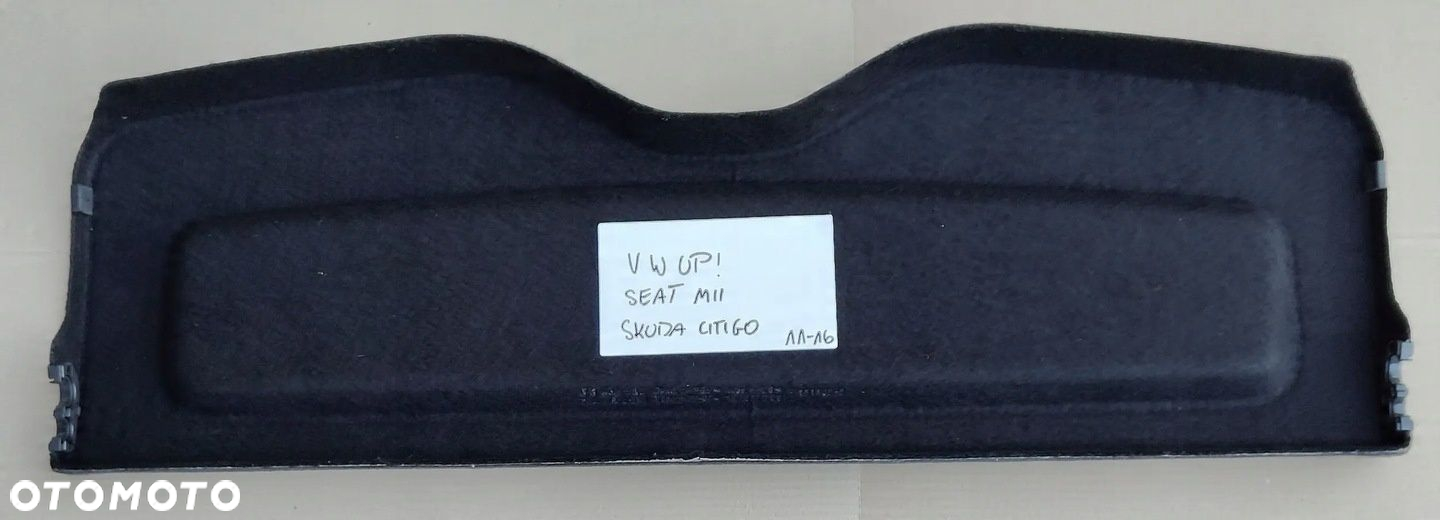 VOLKSWAGEN UP SEAT MII SKODA CITIGO 11-16 PÓŁKA TYLNA BAGAŻNIKA 1S0867769 - 3