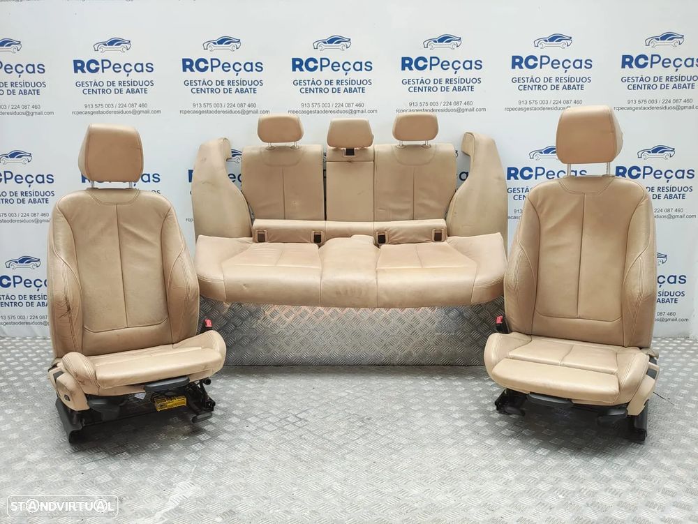 Conjunto Bancos Pele Originais BMW Serie 3 F30 Pack M 2011 a 2018 - 2
