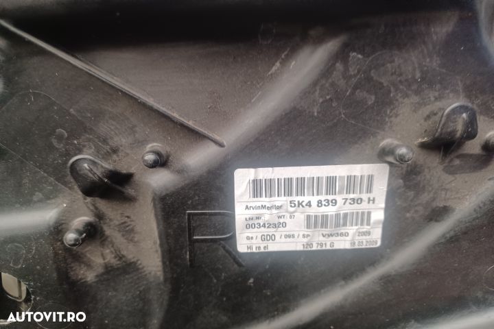 Macara geam spate dreapta electrica 5K4839730H  5K4839756 5K4839730H - 2