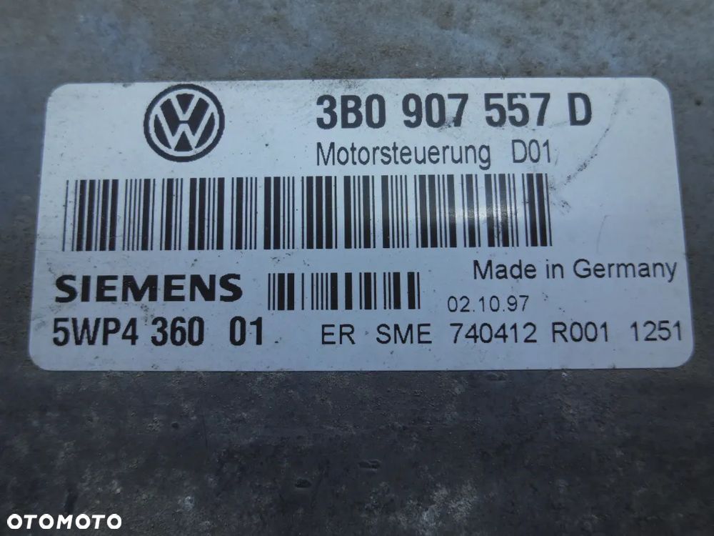 STEROWNIK SILNIKA 3B0907557D VW Passat V B5 1.6 B POSIADAM 2 SZT - 4