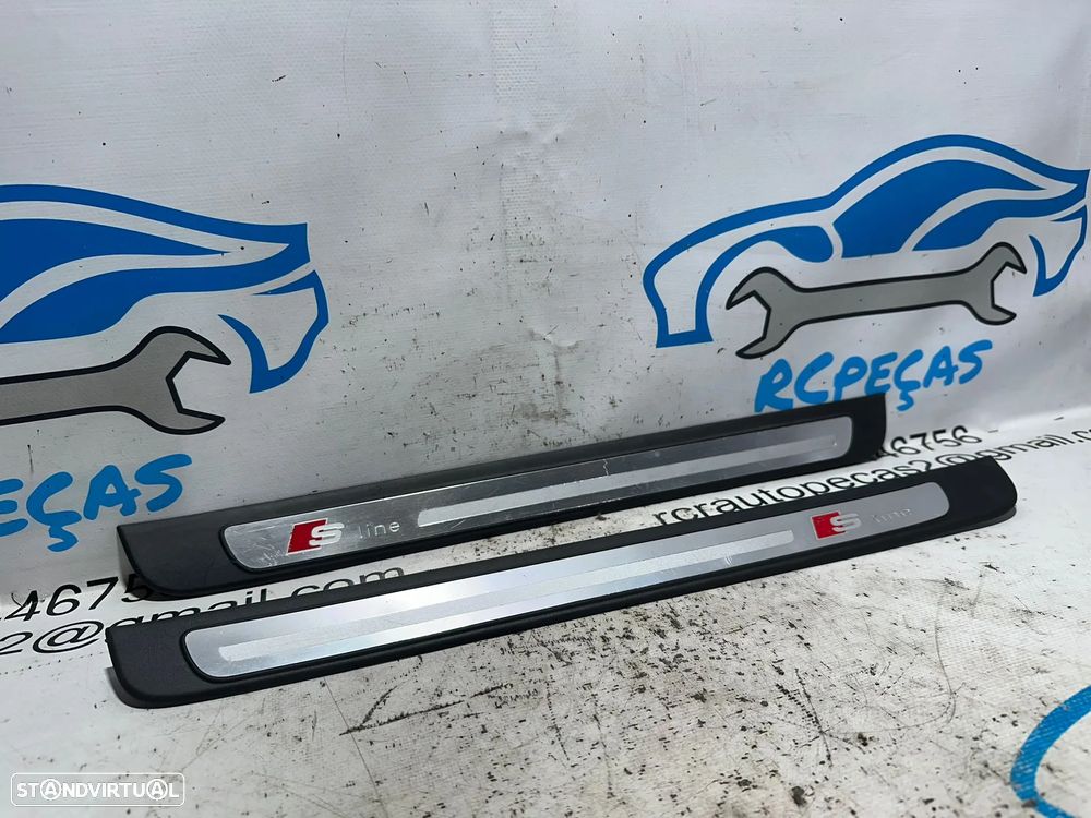 .Soleiras Porta Frente Frontal Embaladeira Original Audi A4 B8 S-line 8K0853373B 8K0853374B 2007 - 2015 - 3