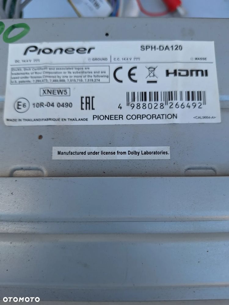 RADIO PIONEER SPH-DA120 2 DIN CD DVD USB MP3 CAMERA BLUETOOTH - VW TRANSPORTER T5 - 2