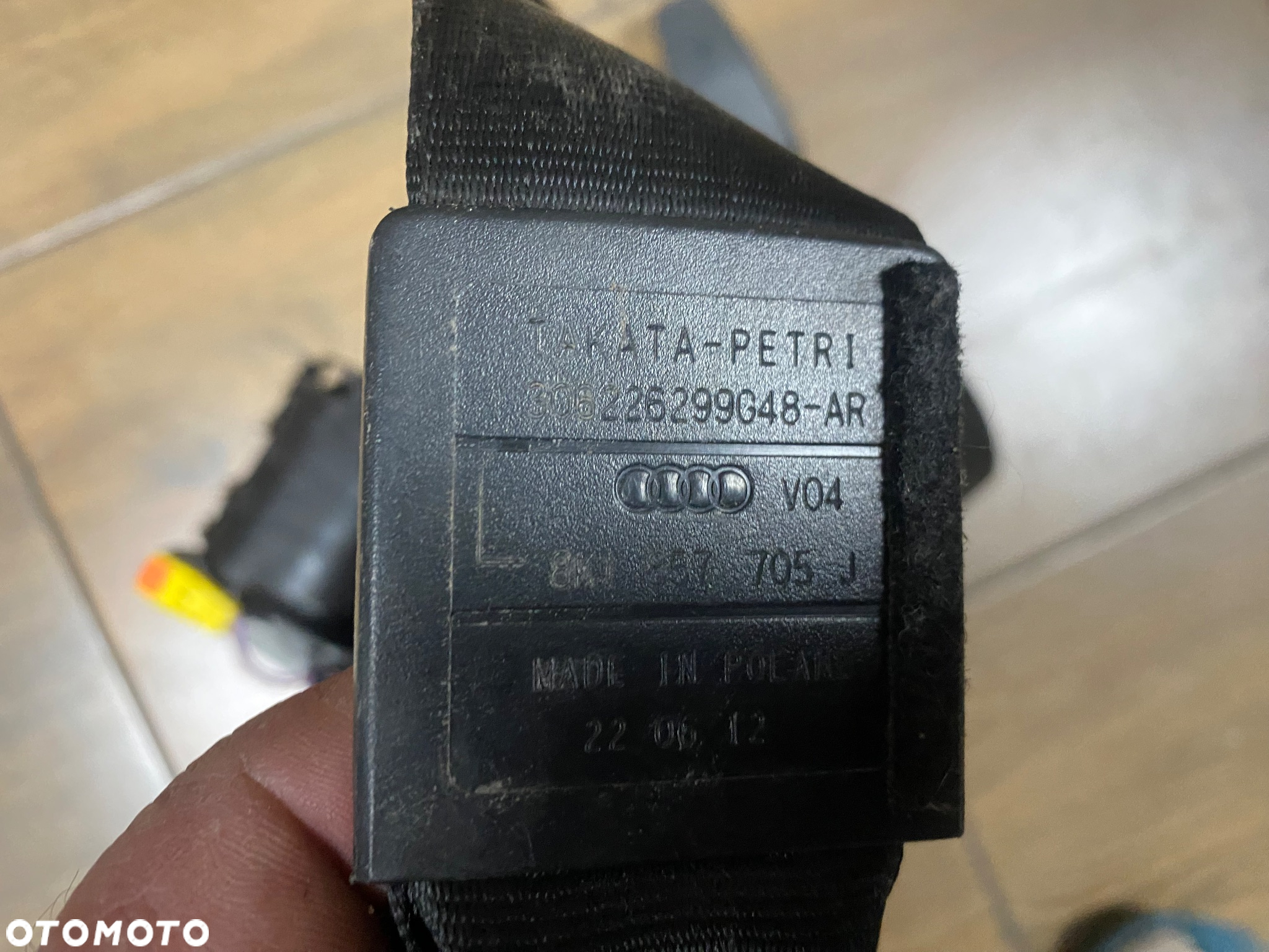 PASY BEZPIECZEŃSTWA PRZÓD 8K1857706K, 8K1857705J A4 B8 ORG - 2