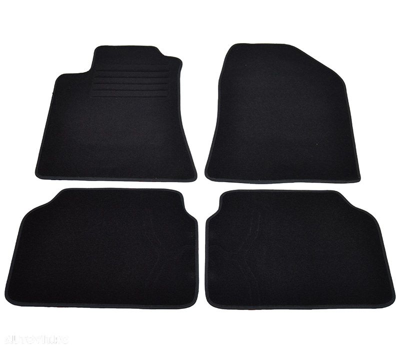 Covorase mocheta Toyota Avensis 2 4/5USI/SW 4/2003-7/2008 Negru, set de 4 bucati - 1
