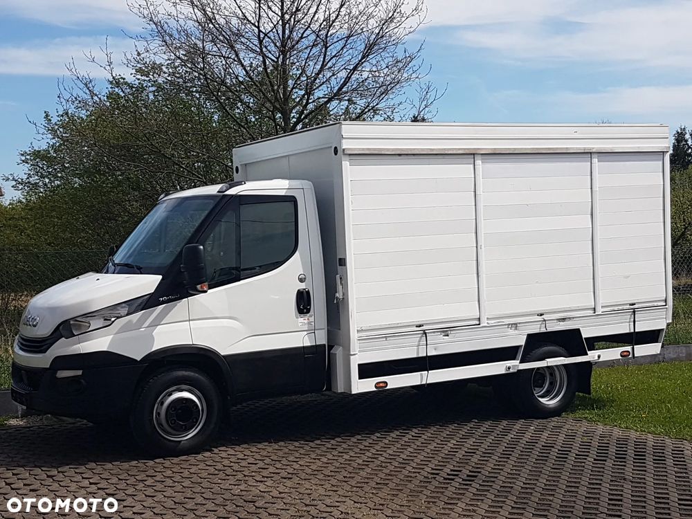 Iveco 70C18 KONTENER ROLETY BOK DO TRANSPORTU WODY 3,66x2,21x1,86 KLIMA DMC 7000KG RAMA PODWOZIE - 2