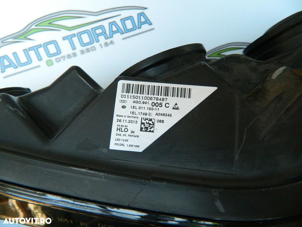 Far stanga xenon Audi A6 model 2011 2012 2013 2014 cod 4G0941005C - 5