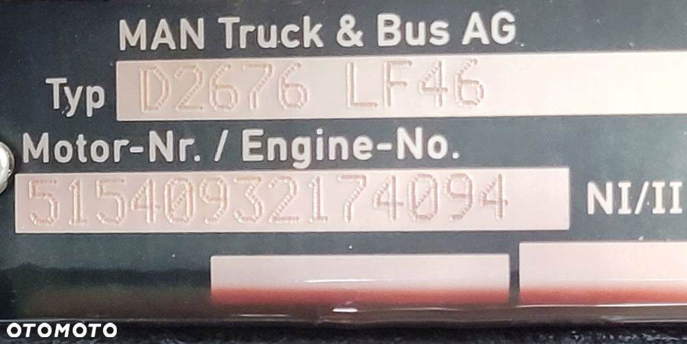 KOMPLETNY SILNIK MAN TGX TGS D2676 LF46 EURO 6 - 5