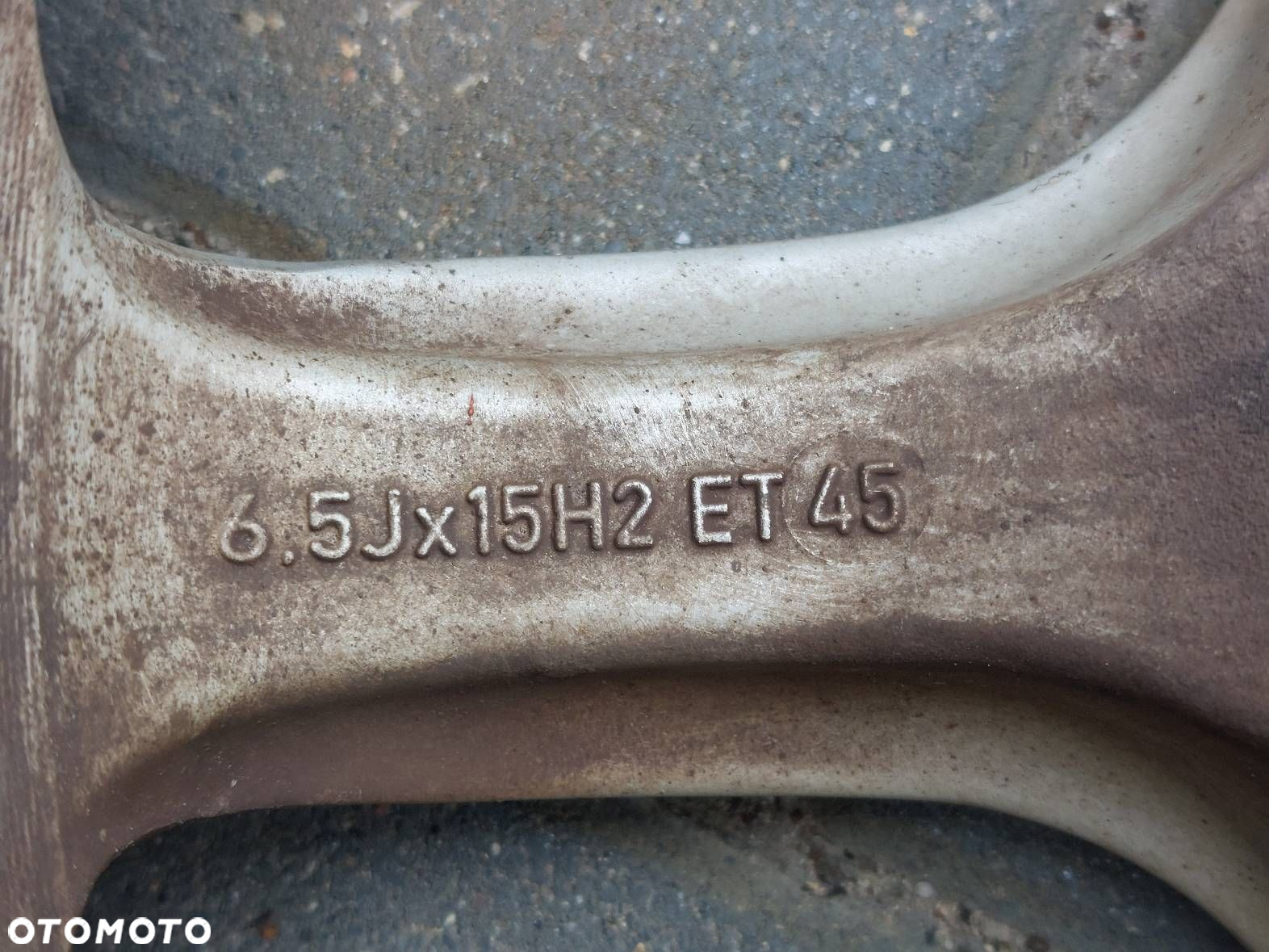 FELGI ALUMINIOWE 4 SZT KOMPLET 5x112 6,5Jx15 ET45 FI57,1 VW KBA46258 - 10