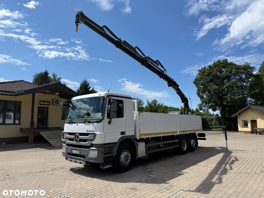 Mercedes-Benz 2641 ACTROS MP3 skrzyniowy z HDS HIAB 122 "Z", oś skrętna, pilot! - 1