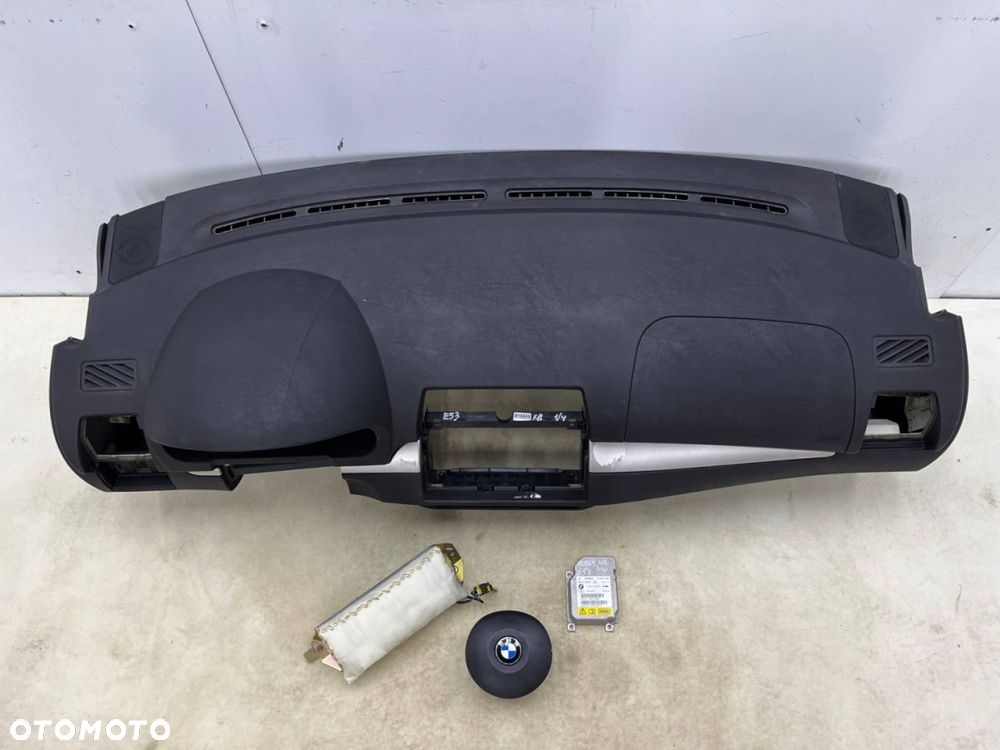 Deska rozdzielcza BMW X5 E53 przedlift 99-03r. kokpit konsola poduszki powietrzne AIRBAG komplet - 2