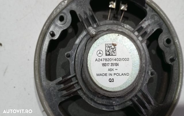 Boxa dreapta spate A2478201402 Mercedes-Benz B-Class W247 [2018 - 202 - 2