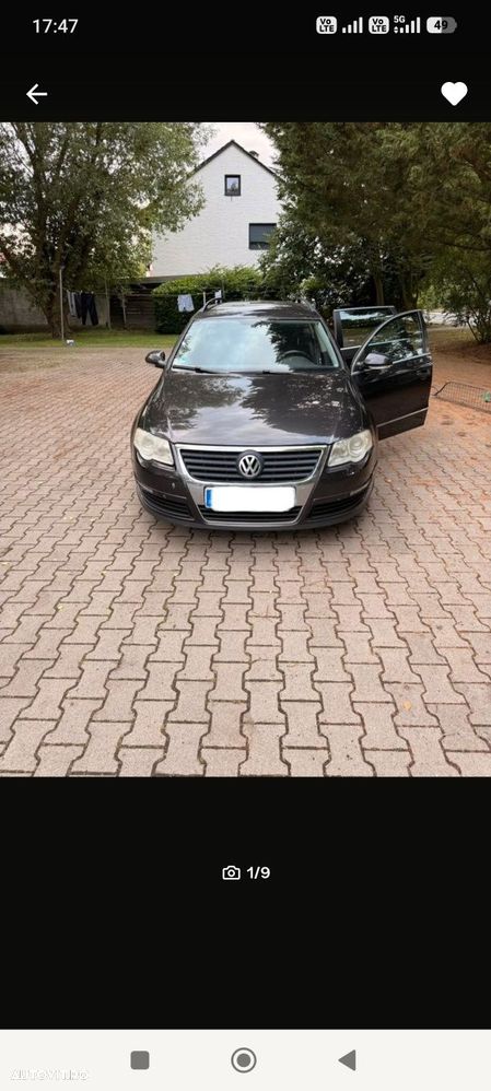 Bară față completă Volkswagen Passat B6 Mokka Brown LC8Z maro - 1