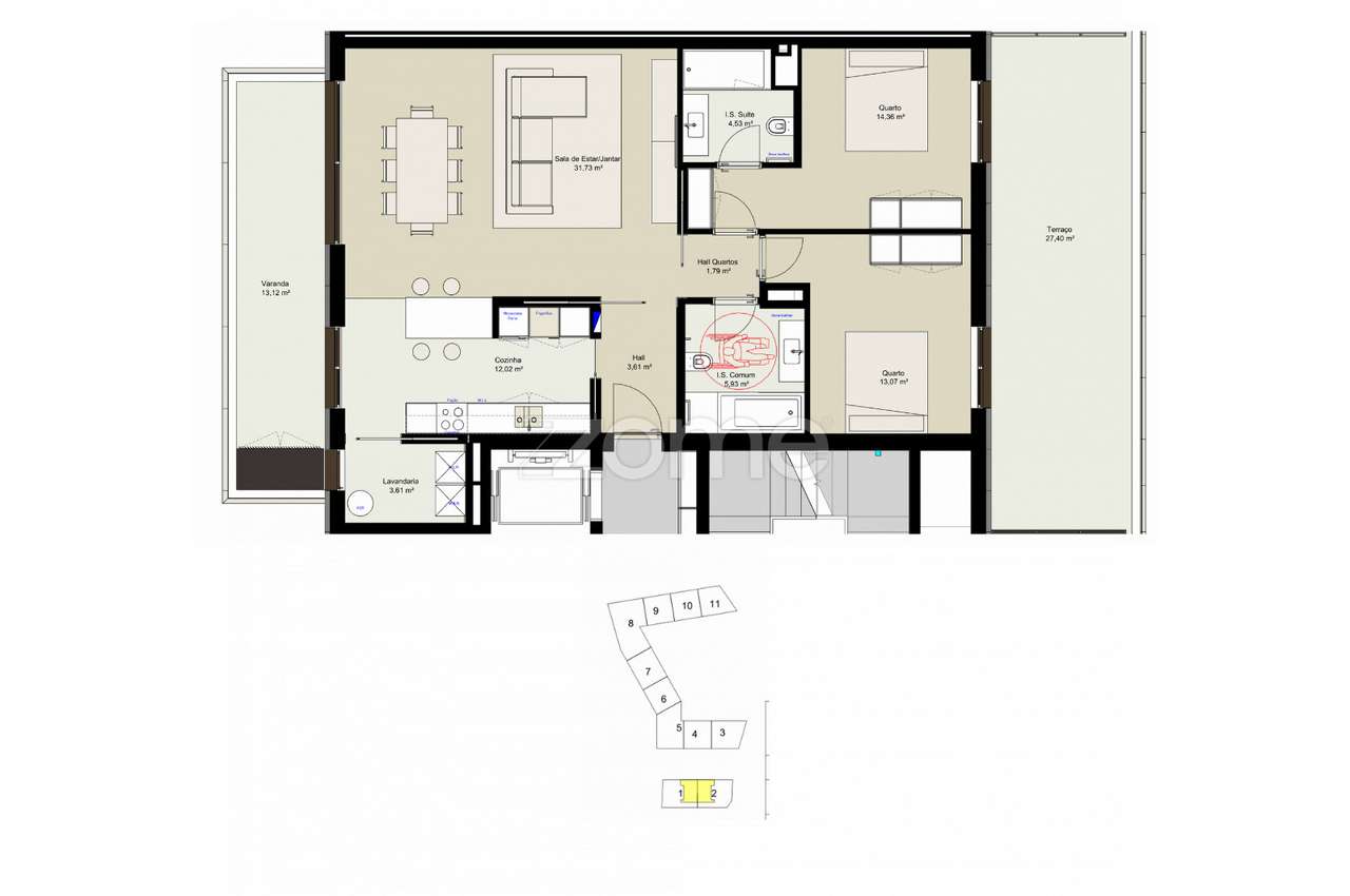 Edifício Serralves | Apartamento T2 | Premium na Foz do Porto