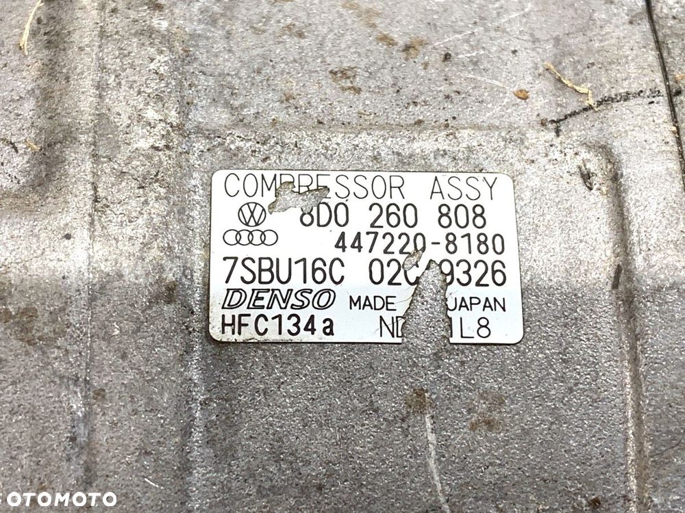 SPRĘŻARKA KLIMATYZACJI  AUDI A6 C5 (4B2) 1997 - 2005 1.8 T quattro 110 kW [150 KM] benzyna 1997 - - 4