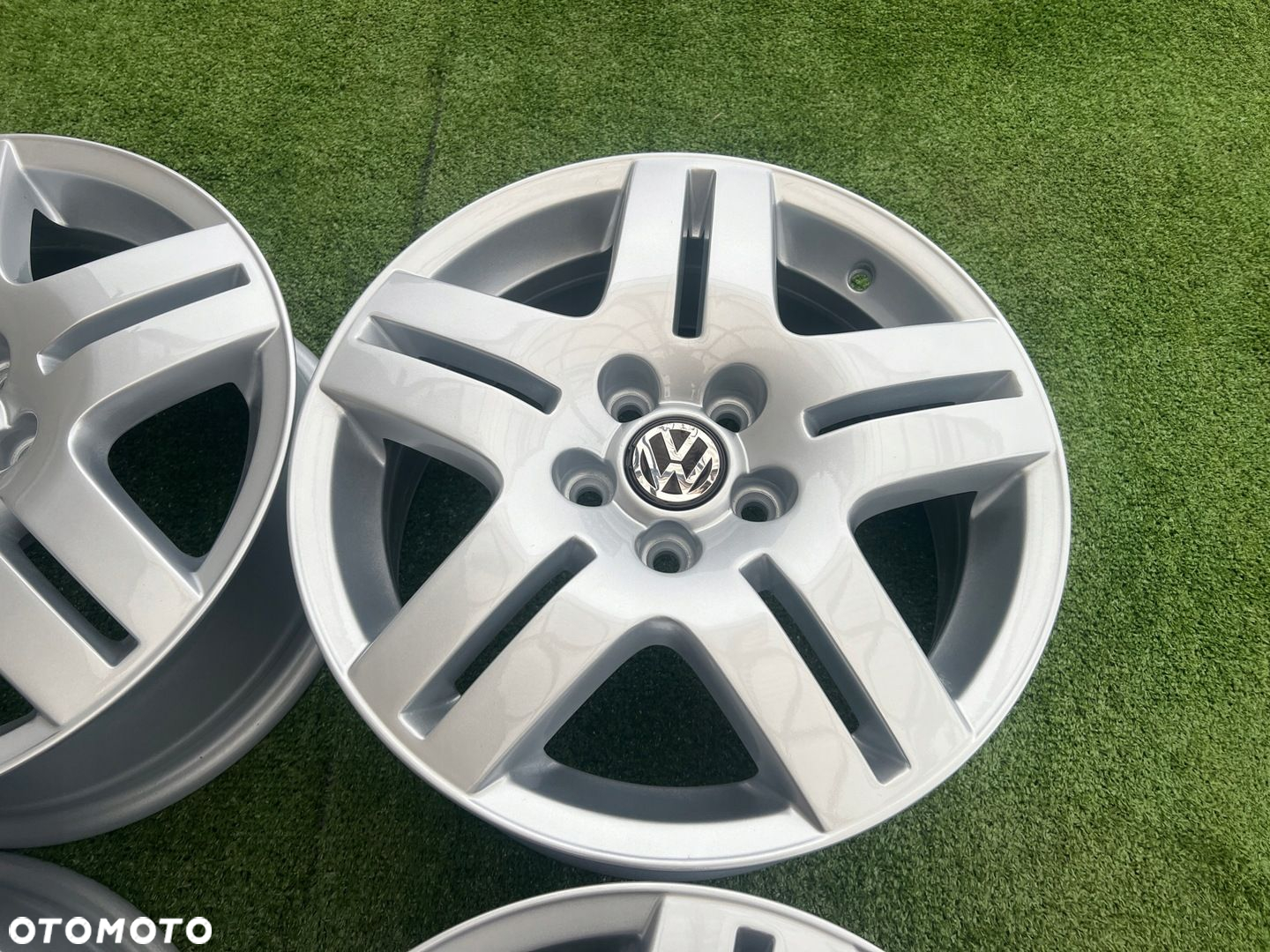 KOMPLET FELG FELGI ALU VOLKSWAGEN VW POLO GOLF IV 1J0 15 5X100 ORYGINALNE - 7