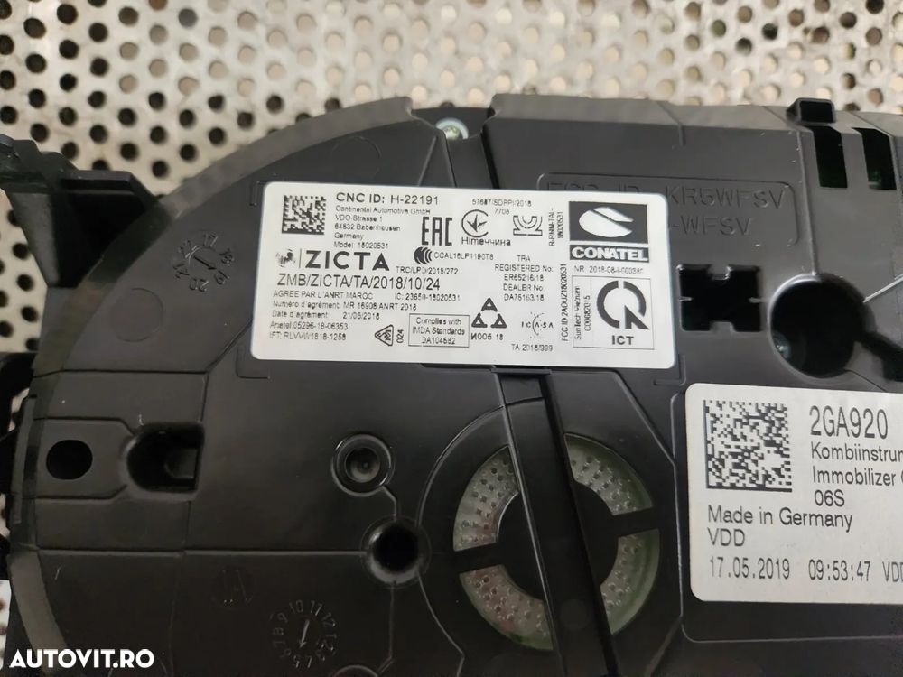 Ceasuri Bord Vw T-Roc 1.0 Benzina Cod 2GAA Dezmembrez Vw T-Roc - Dezmembrari Arad - 7