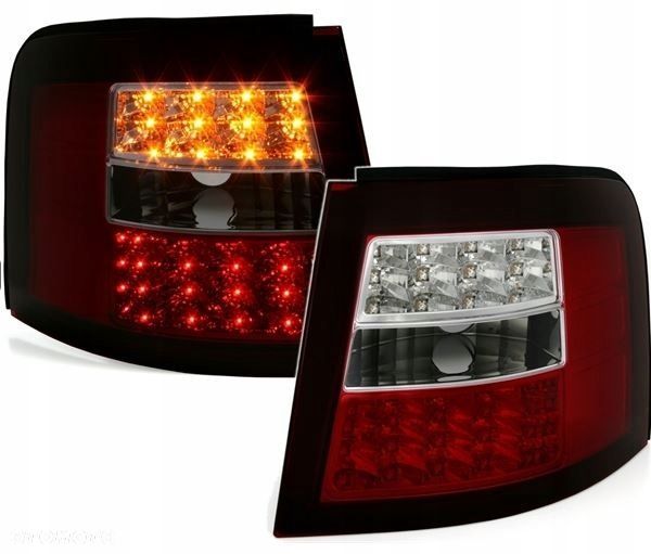 Lampy tyl ne kpl Diody Led Tuning Clear Red Audi A6 c5 4b 4b9 Avant Kombi - 1