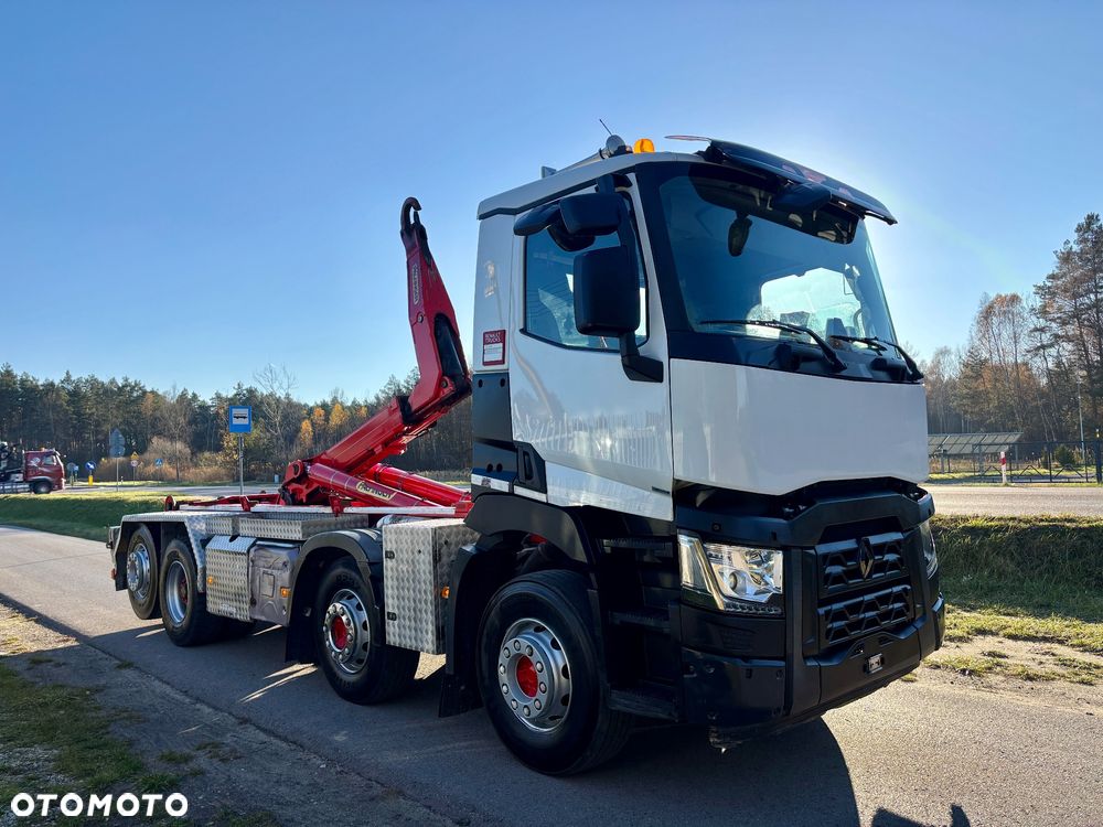 Renault C 460 KM 8x2 hak PALFINGER tylna oś skrętna i podnoszona Sprowadzony - 7