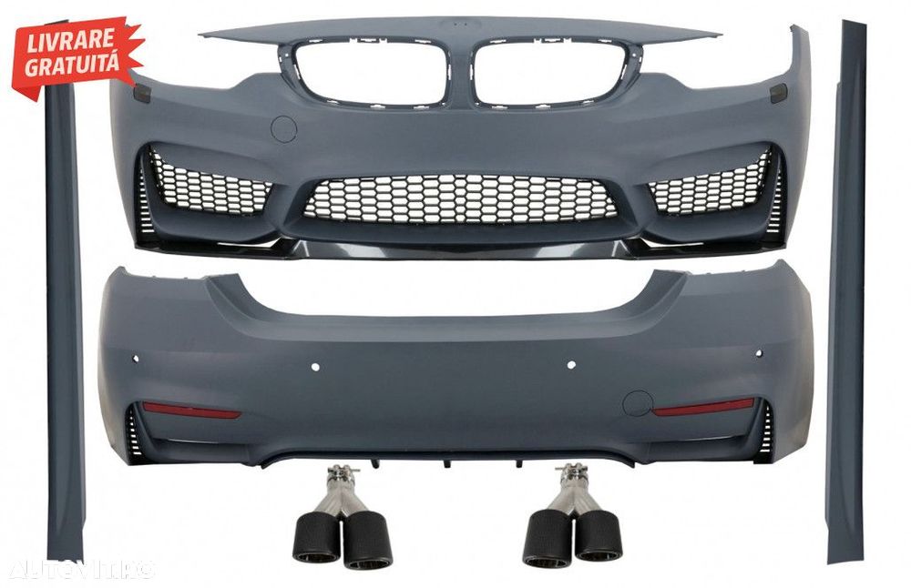Pachet Exterior Complet BMW Seria 4 F32 F33 Coupe Cabrio (2013-2019) M - 1