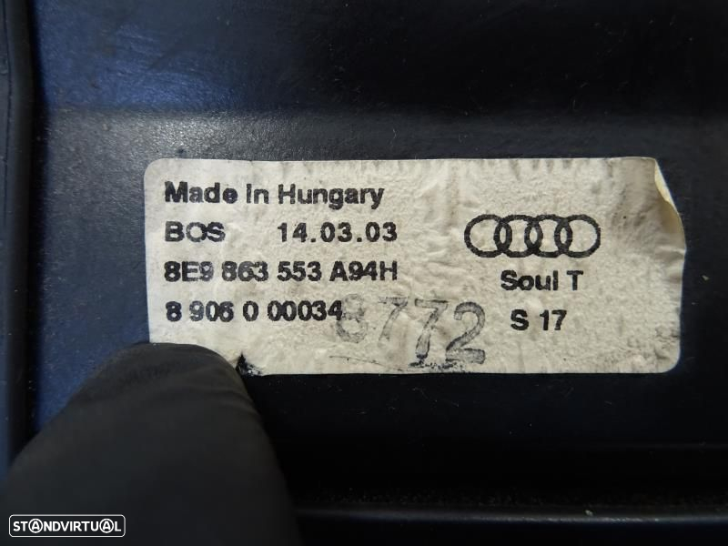 Chapeleira Audi A4 Avant (8E5, B6)  Chapeleira Audi A4 B6 Variant / Ca - 5