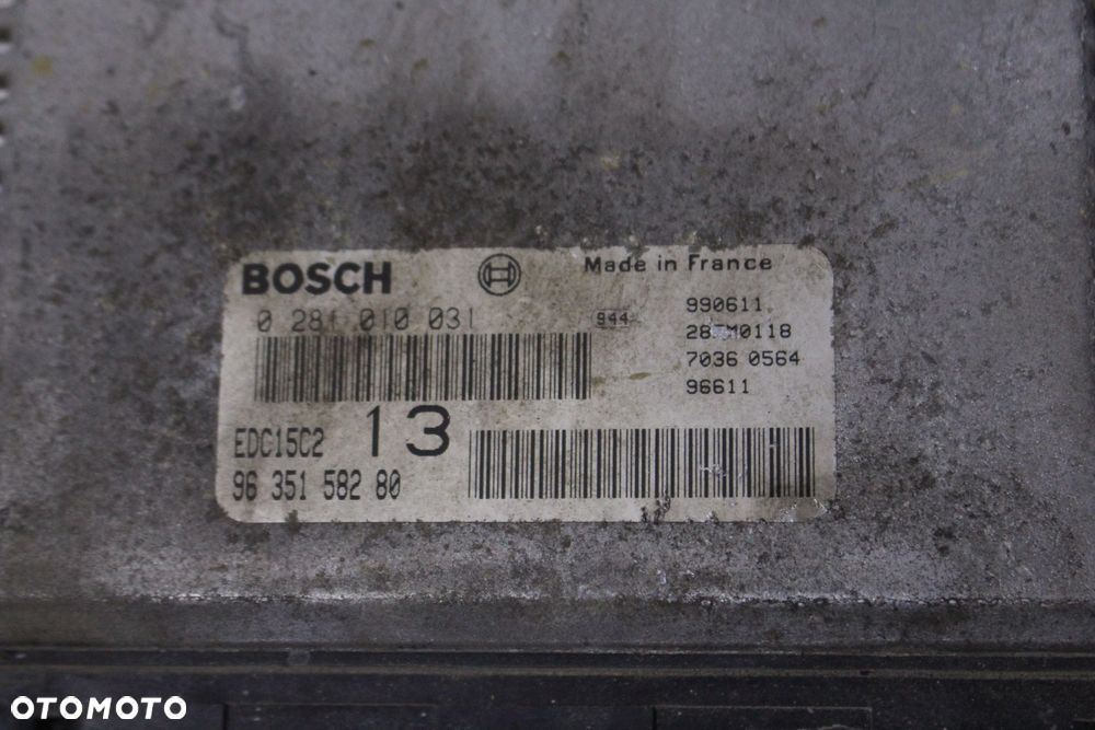 KOMPUTER SILNIKA PEUGEOT 206 9635158280 - 2