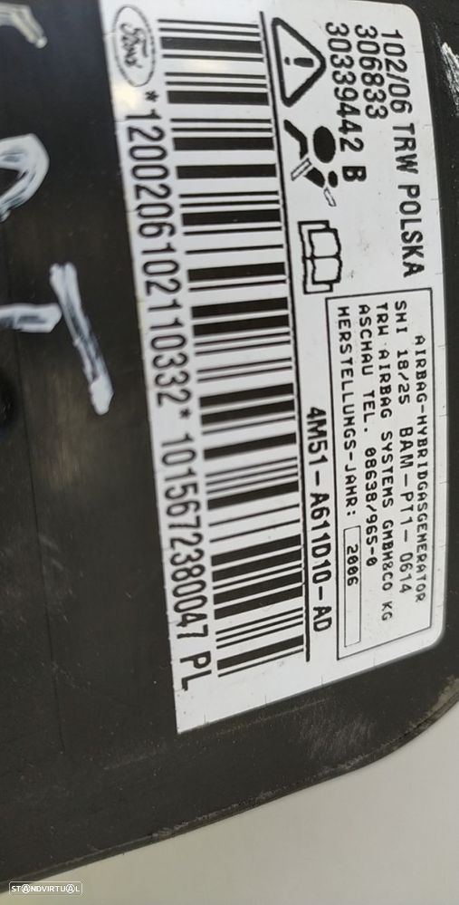 Airbag Banco Fte Dto Ford Focus Ii (Da_, Hcp, Dp) - 2
