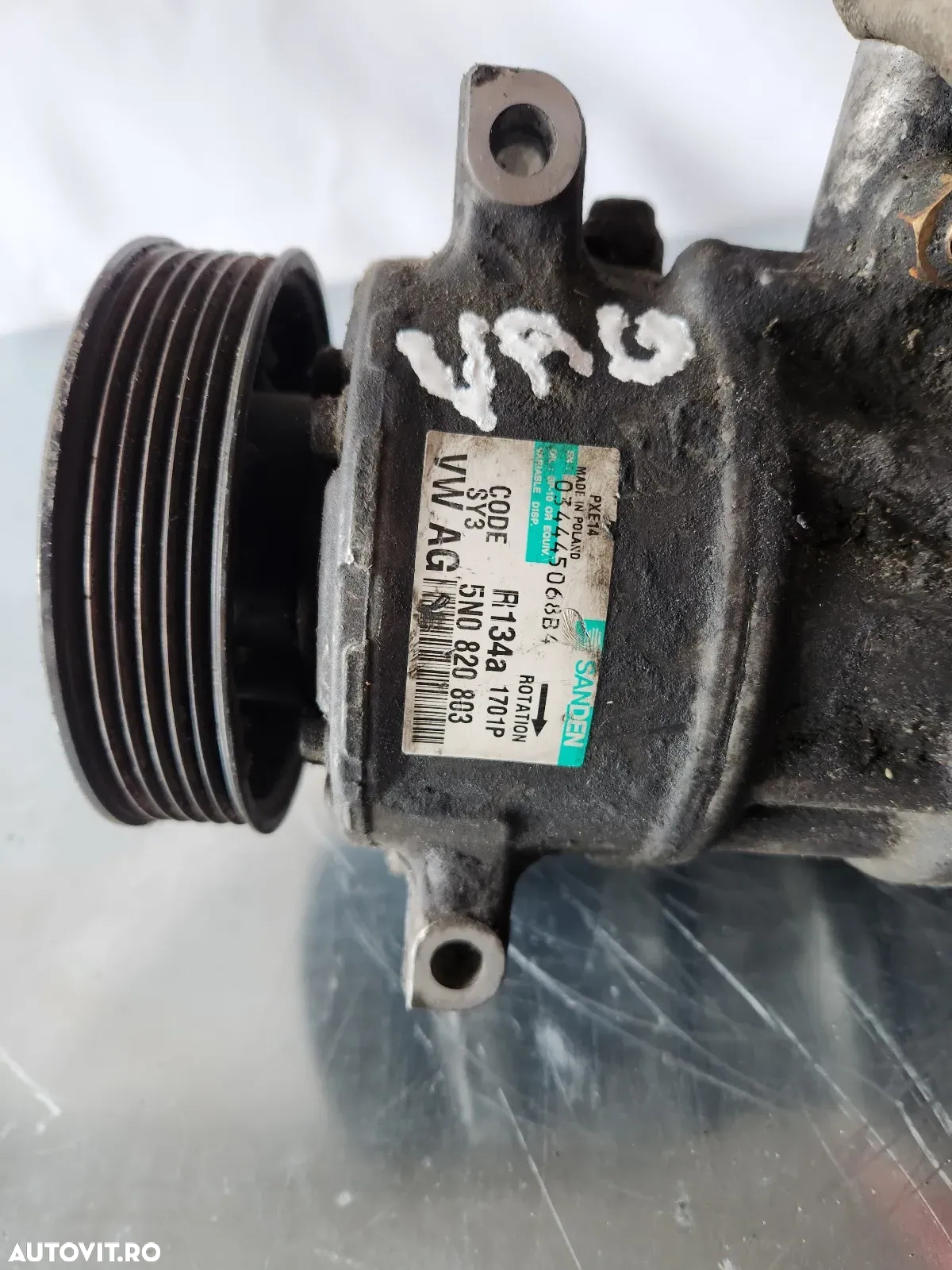 Compresor Clima Vw Passat B6 Golf Jetta Caddy Touran Seat Altea Leon Skoda Octavia 1.9 Tdi 2.0 Tdi - 7