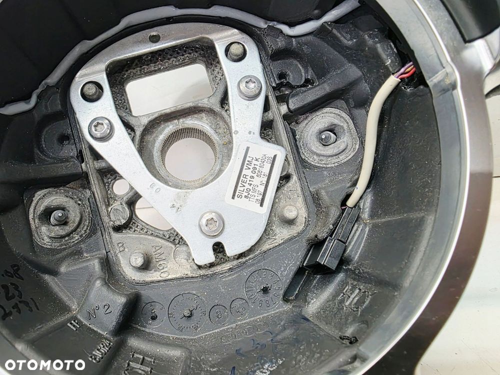 KIEROWNICA SKÓRA MULTI BIAŁA NIĆ ŚCIĘTA AUDI TT TTS 8J 8J0419091K BDB 23/25 - 11