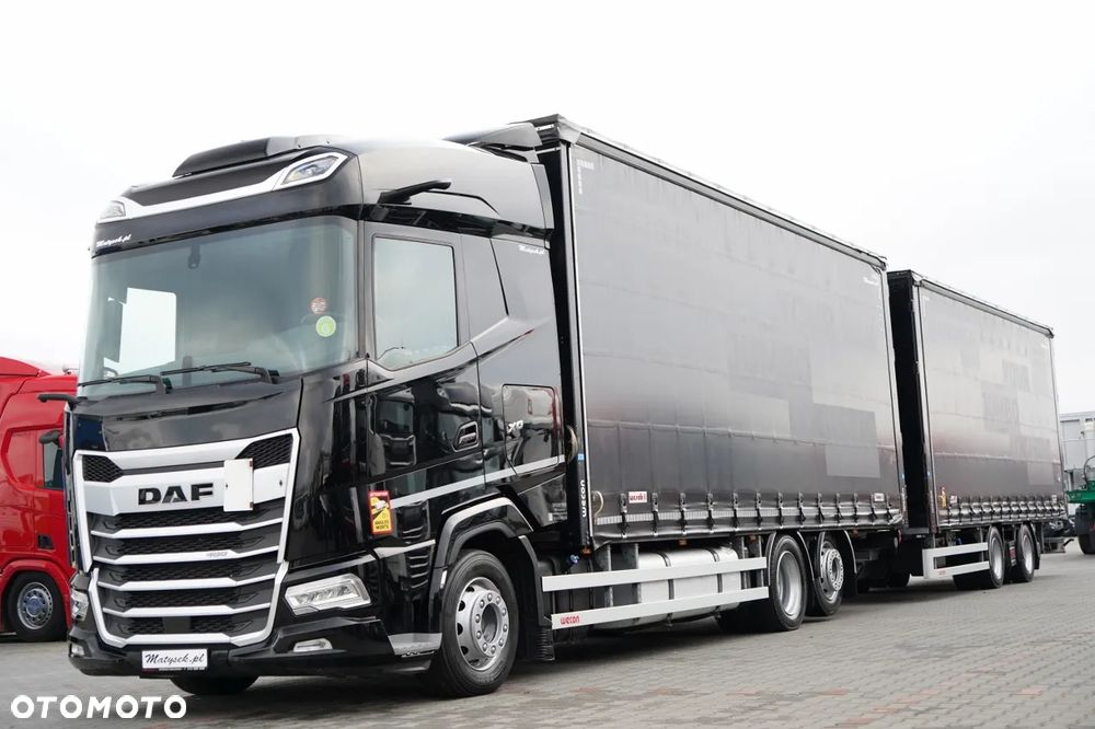 DAF XG 480 / ZESTAW TANDEM / 120 M3 / PRZEJAZDOWY / OŚ PODNOSZONA / KLIMA POSTOJOWA / WECON / SAF / - 3