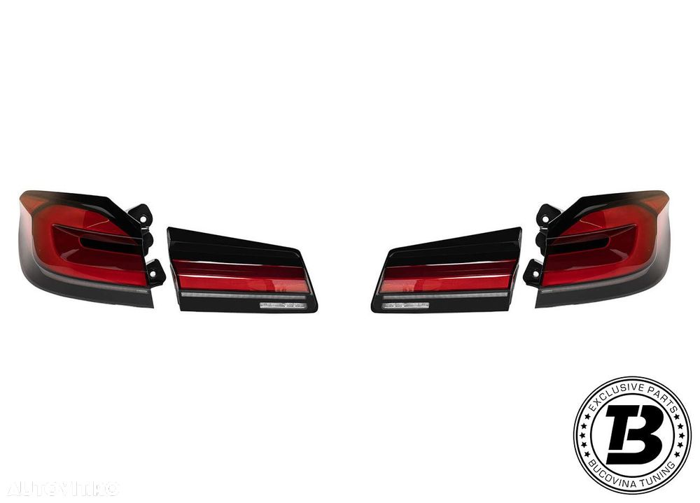 Pachet Exterior compatibil cu BMW Seria 5 G30 conversie la G30 LCI M5 Design - 16