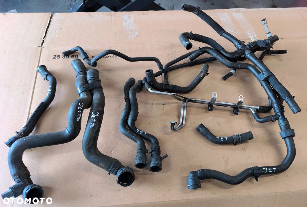 Jetta VI rura magistrala wody komplet przewód 1,2TSI Golf VI Skoda Seat Audi 2010-18r Volkswagen