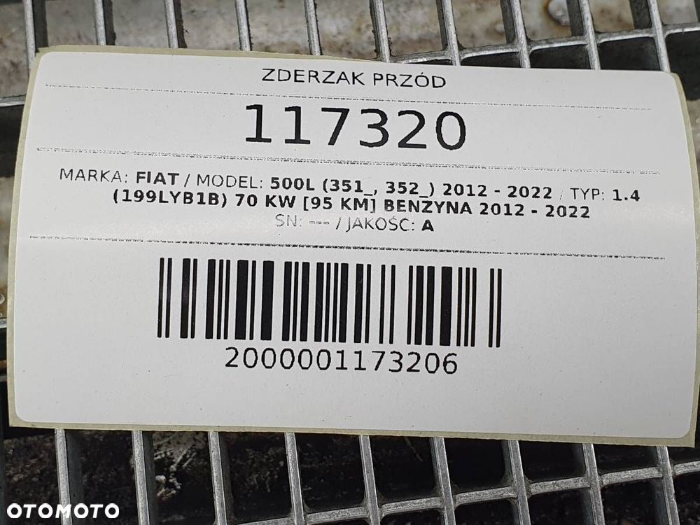 ZDERZAK PRZÓD PRZEDNI LAMPY HALOGENY FIAT 500L 2016 500 L 351 - 13