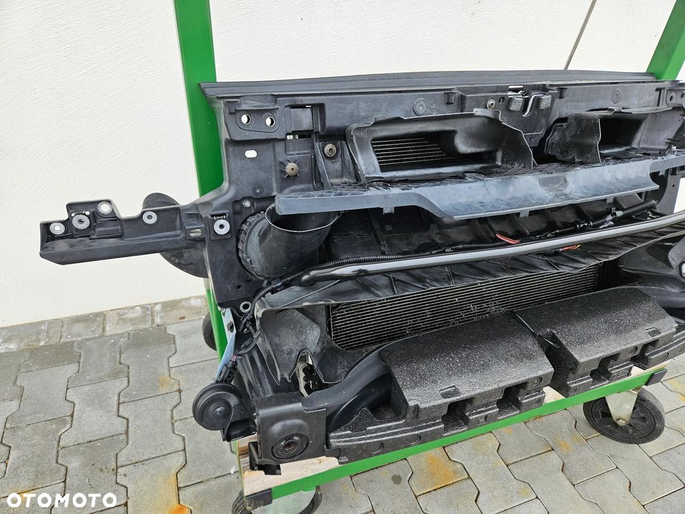 VW TOUAREG 7P 10-18R PAS PRZEDNI PRZOD 3.0 TDI CHLODNICE WENTYLATORY BELKA WZMOCNIENIE KOMPLET 7P0121201 J - 3