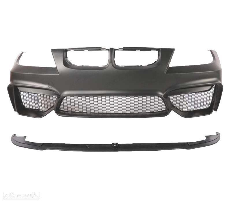PARA-CHOQUES FRONTAL BMW E90 E91 05-08 LOOK M4 + SPOILER LIP - 2