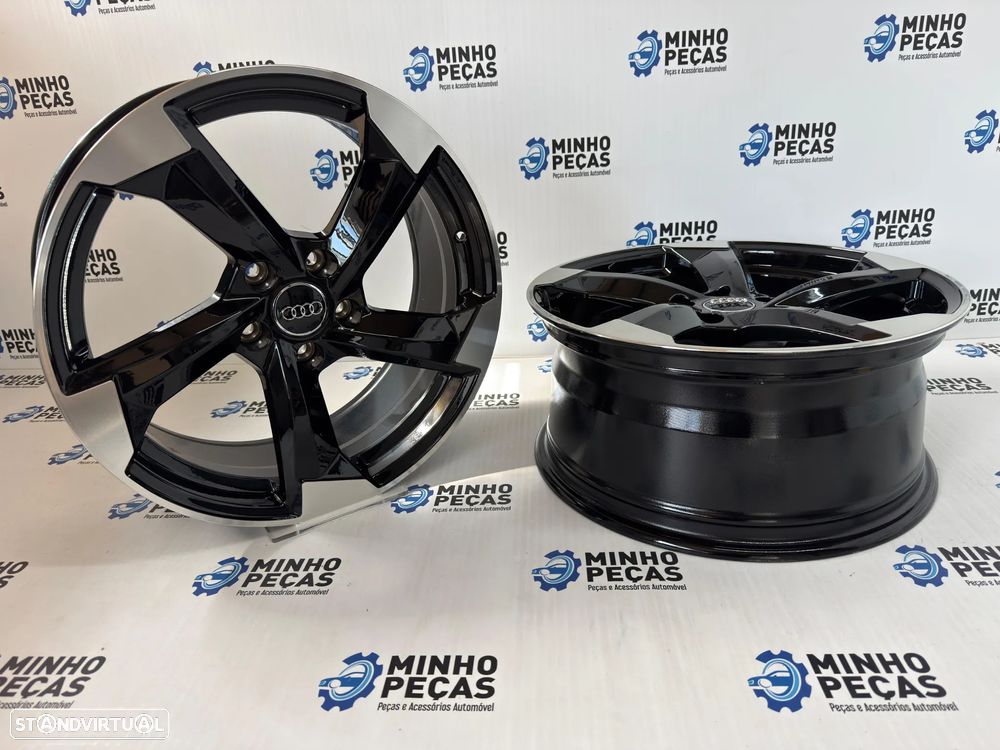 Jantes Look Audi RS3 em 18 (5x112) pretas e polidas - 4