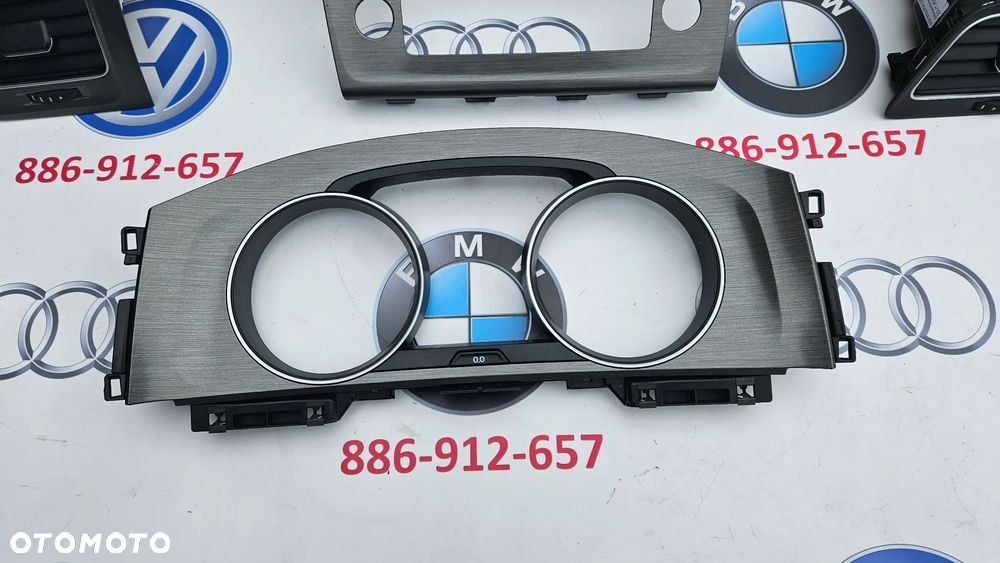 VW Golf 7 VII Kratka nawiewu prawa Dekor listwa Ramka radia 5G0857059 5G1819703C 5G1819743 5G1819704DE - 3