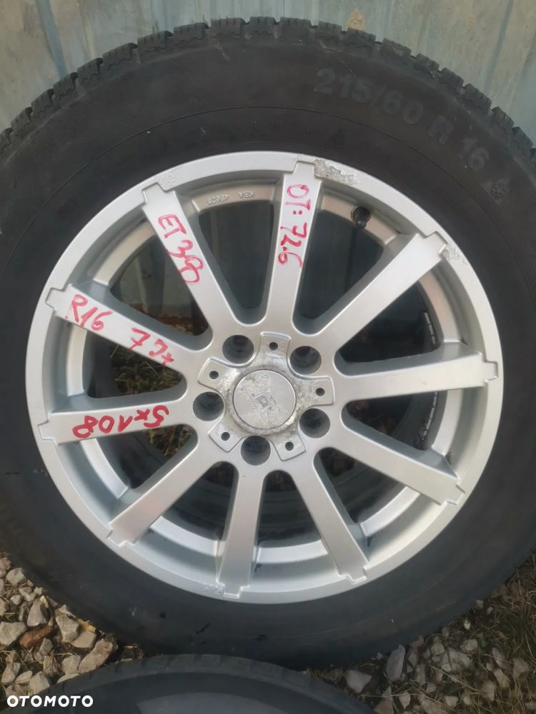 ALUFELGI FELGI ALUMINIOWE Peugeot, Ford, Citroen, 5X108 R16 7JX ET38 Otwór Centrujący 72,6 mm - 2