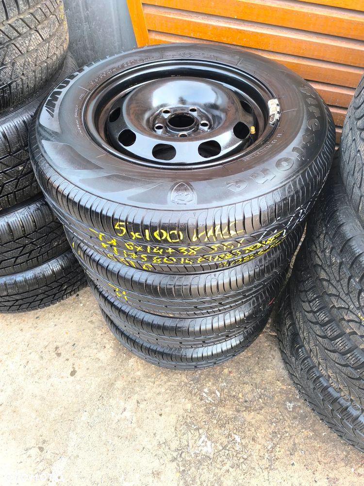 5x100 Felgi Stalowe Stal 14 Koła Letnie Lato VW GOLF IV 4 1,4 1,6 BORA SKODA OCTAVIA I SEAT LEON I TOLEDO II 5,5mm Legnica ALU-RAD 175/80 - 2
