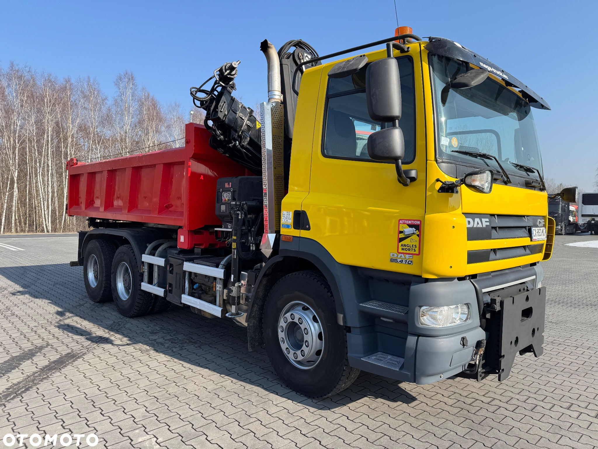 DAF CF 85.410 ATe 6x4 DŻWIG HDS HYDROBURTA OPONY-90% - 3