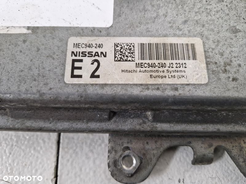 NISSAN QASHQAI I 1 J10 1.6 B STEROWNIK KOMPUTERA SILNIKA MEC940-240 - 3